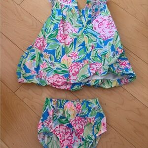 Lilly Pulitzer Baby Dress and Bloomers Set